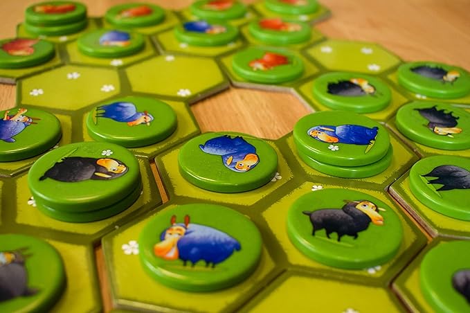 Tabletop Strategy Game, Area Control Board Game, for Kids Teens Family Adults Couples Game Nights, 2-4 Players, Ages 7+, Battle Sheep by Blue Orange Games