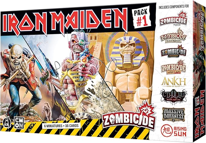 Zombicide Iron Maiden Character Pack #1 - Eddie Miniatures and Game Enhancements! Cooperative Strategy Board Game, Ages 14+, 1-6 Players, 60 Minute Playtime, Made by CMON