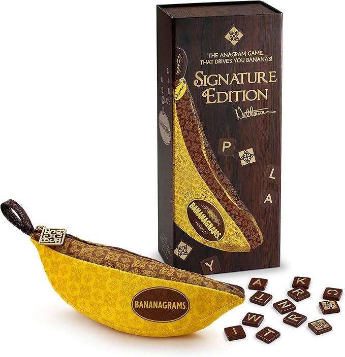 BANANAGRAMS | Signature Edition - Amazon Exclusive | Word Game | Ages 7+ | 1-8 Players | 30 Minutes Playing Time