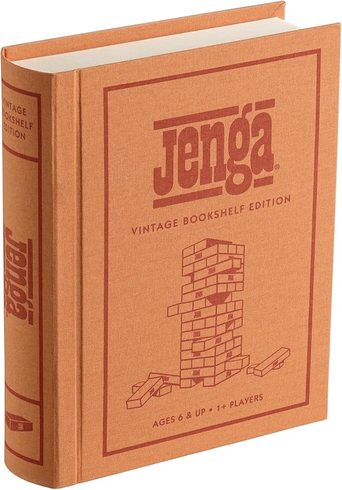 WS Game Company Jenga Vintage Bookshelf Edition