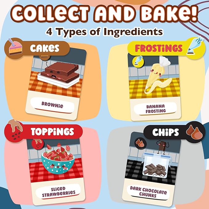 Secret Recipes - The Sneaky Baking Game for The Whole Family - 2-5 Players - Family Board Games for Kids and Adults - Ages 9+