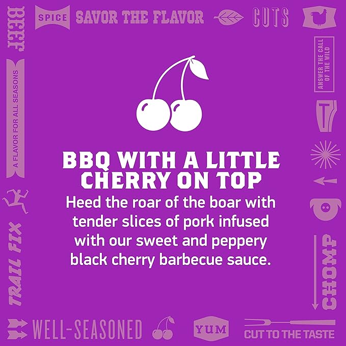 KRAVE All Natural Pork Jerky, Black Cherry BBQ - Protein Packed Snacks Roasted for Maximum Flavor - Premium Tender Meat Cuts - Gluten Free - 2.7 Ounce