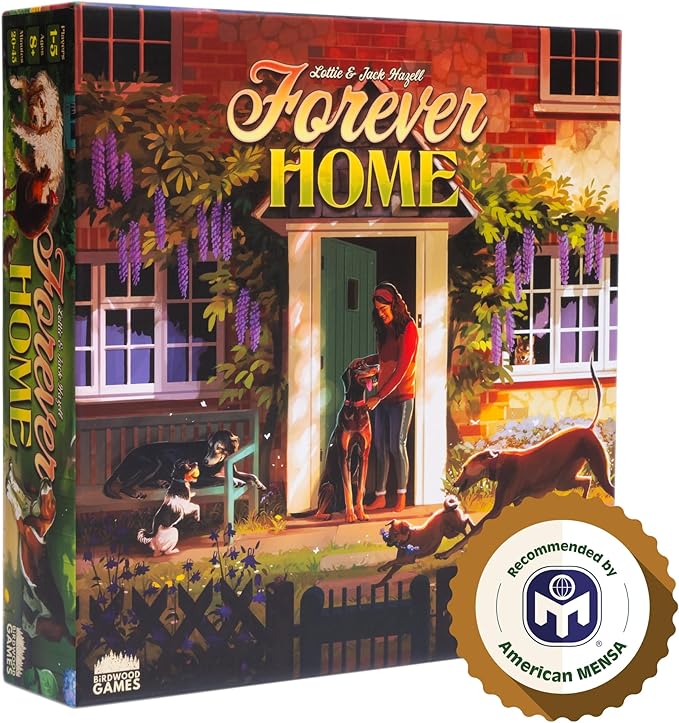 Forever Home: A Game of Second Chances for Shelter Dogs by Birdwood Games, Family Board Game, Blue