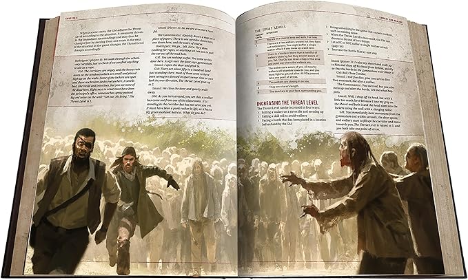 Free League Publishing The Walking Dead Universe RPG Core Rules, Fantasy Horror Adventure Roleplaying, Hardback RPG Book, Adults, Teens Ages 16+