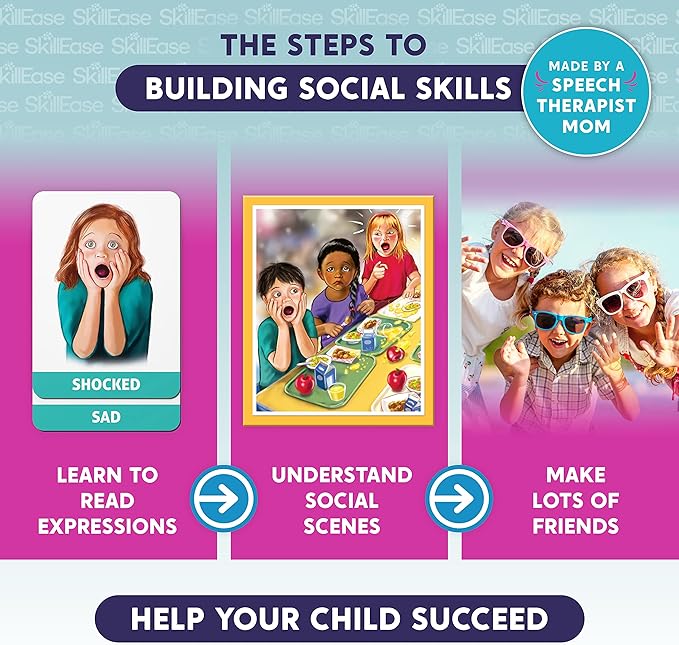 Happy or Not Board Game - Bingo Emotions and Feelings for Social Skills, Emotional Learning Activities, Therapy and Counseling for Kids, Speech Therapy Autism