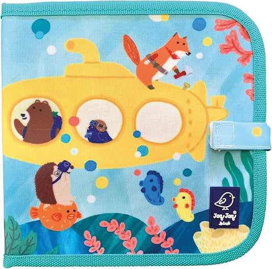 Jaq Jaq Bird Erasable Doodle Pad for Kids,Reusable Mess-Free Coloring and Toddlers Learning Toys-Chalkboard and Drawing Books-Includes 4 ButterSitx Chalks-SUB