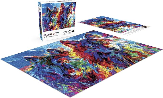 Buffalo Games - Blend COTA - Wolves True Love - 1000 Piece Jigsaw Puzzle for Adults - Challenging Puzzle Perfect for Game Nights - Finished Size is 26.75 x 19.75