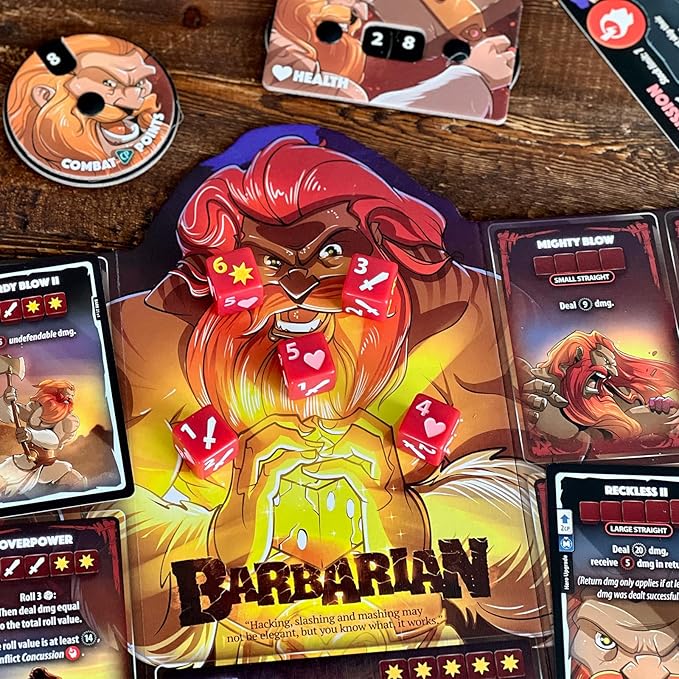 Two Hero Box - Barbarian v Moon Elf - Fast Playing Collectible Tabletop Game