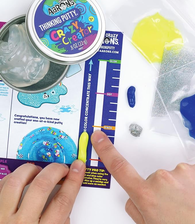Crazy Aaron's Crazy Creator Thinking Putty Kit - Never Dries Out - Sensory Play - Creative Toy for Kids and Grown ups - Crazy Aaron’s Thinking Putty® - Made in The USA