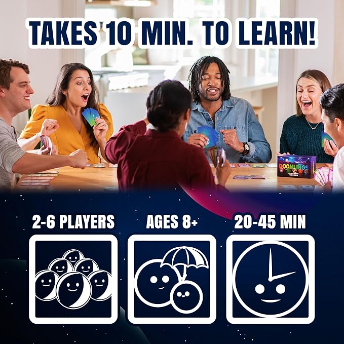 Doomlings - A Delightful Card Game for The End of The World - Best New Strategy Card Game for Adults, Kids, & Teens | 2-6 Players | Perfect for Families and Travel | Easy to Learn (Base Edition)