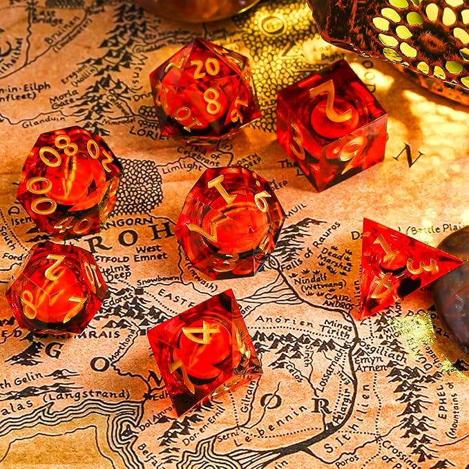 DND Eyeball Dice Set,Polyhedral D&D Dice for Dungeons and Dragons Role Playing Table Games