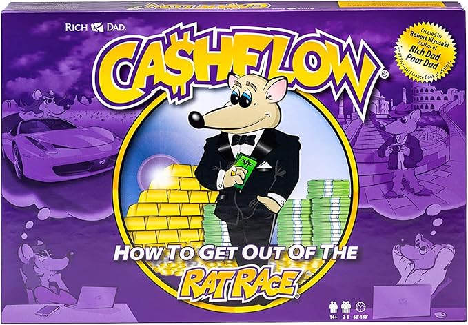Rich Dad CASHFLOW How to Get Out of The Rat Race Strategic Investing Educational Board Game for Family Financial Literacy, Adult and Kid Version