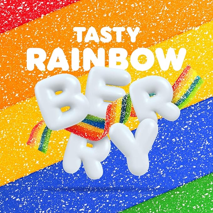 Airheads Xtremes Belts Sweetly Sour Candy, Rainbow Berry, Non-Melting, Bulk Party Bag, 2 oz (Pack of 18)