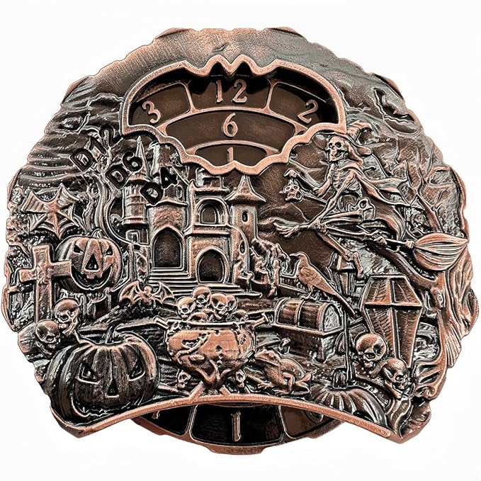 DND Spinner Dice Unique Roulette Dice, D4,D6, D8, D10, D12,D20,D% 7-in-1 Metal dice, for Dungeons and Dragons and Tabletop Games (Ancient Red Coppe- Spectre)