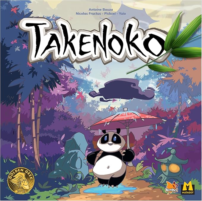 Takenoko Board Game - Bamboo Garden Strategy Game with Panda Miniatures, Fun Family Game for Kids & Adults, Ages 8+, 2-4 Players, 45 Minute Playtime, Made by Surfin' Meeple