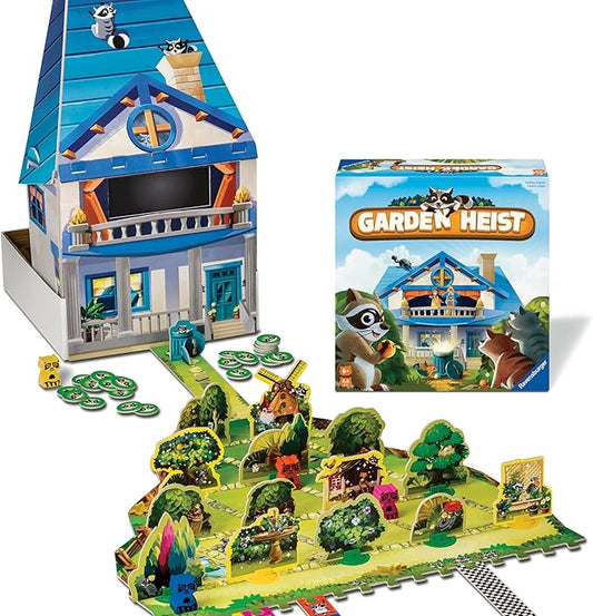 Ravensburger Garden Heist Board Game for Kids Ages 6 and Up – Family Fun Hide and Seek with Raccoons