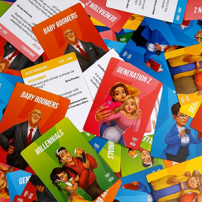 QUOKKA OK Boomer Family Game - Volume III - Board Games for Family Night - Trivia Card Games for Adults & Family Volume III - Fun Party Millennials vs Boomers Game for All Ages 12+