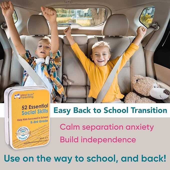 Mind Brain Emotion 52 Essential Social Skills Lessons & Teaching Tool Kit - Social Emotional Learning Activities for Parents, Teachers, School Counselor (Kindergarten, Elementary Kids)