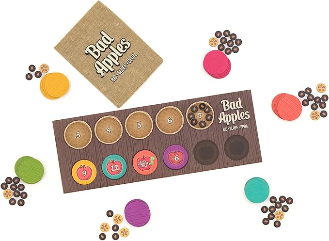 Bad Apples - Board Games - Family Games - Party Games - Games for Adults - Card Games - Strategy - Bidding & Bluffing - Game Night