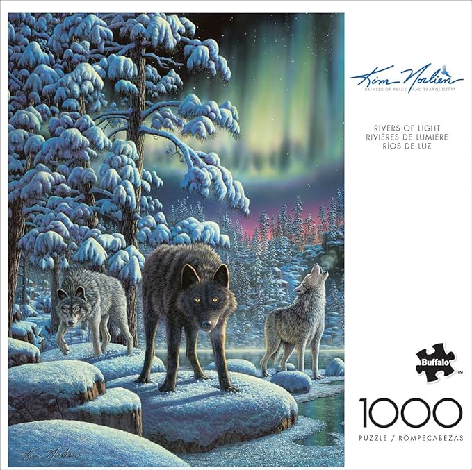 Buffalo Games - Kim Norlien - Rivers of Light - 1000 Piece Jigsaw Puzzle for Adults - Challenging Puzzle Perfect for Game Nights - Finished Size is 26.75 x 19.75