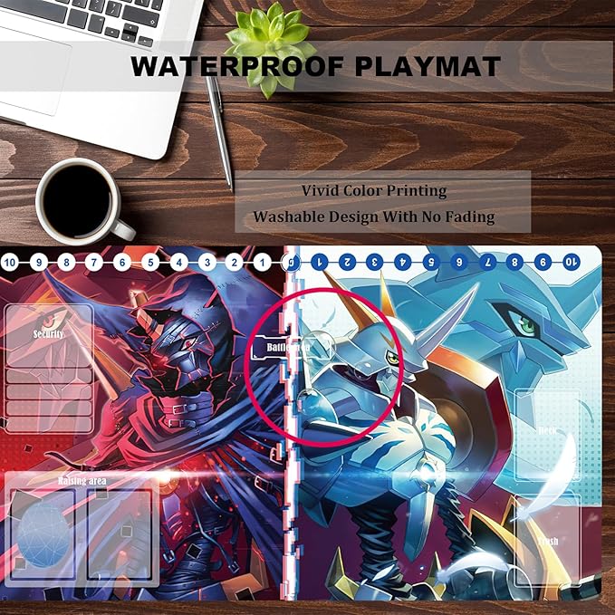 DTCG playmat Duel Mat Gaming Competition Pad Card Binder Deck 35x60CM 13.7x23.6in