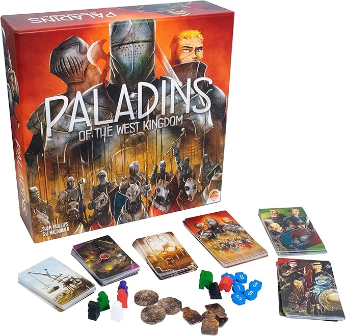 Paladins of The West Kingdom Strategy Board Game, 1-4 Players, Ages 12 and Up, 90-120 Min Play Time, Most Victory Points Win, Build Outposts, Fortifications, Commission Monks, & Confront Outsiders