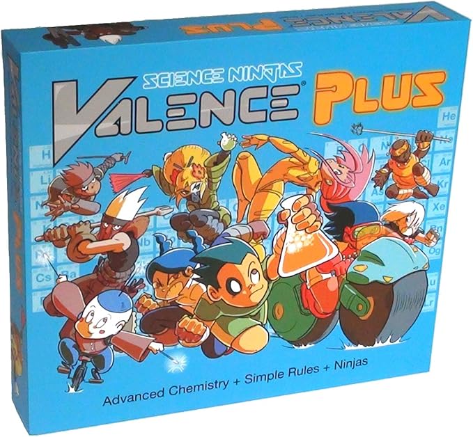 Valence Plus Periodic Table for Kids 12 and up Chemistry Games -Periodic Table of Elements Science Gifts Educational Science Games Molecules Chemistry Gifts Elements Toys Advance Educational Card Game