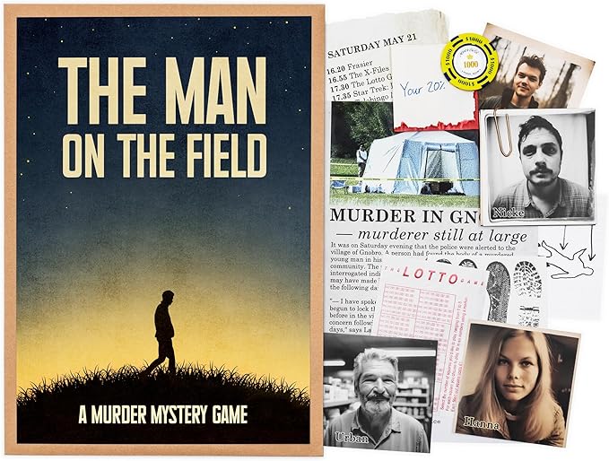 Cold Case Cames – The Man on The Field – an Authentic Murder Mystery Game