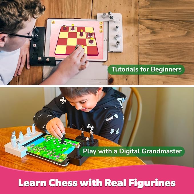 PlayShifu Tacto Chess – App-Based Interactive Chess with Real Figurines | STEM Learning & Educational Toy for Ages 6+ | Story-Based Puzzles | Gift for Boys and Girls