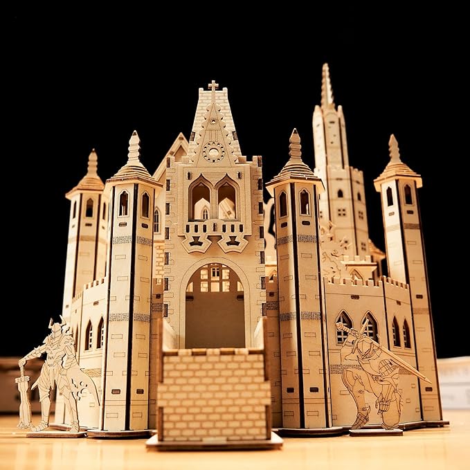 3D Wooden Puzzles Knight Creed: Lost Castle Model Kits, Brainteaser and Puzzle for Christmas/Birthday,Gifts for Adults and Teens to Build Combination