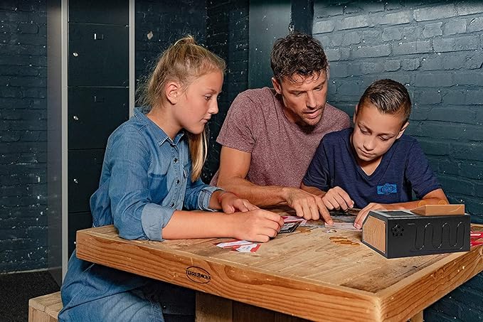 Escape Room The Game, Family Edition - with 3 Exciting Time Travel Games | Solve The Mystery Board Game for Family, Kids & Teens (English Version)