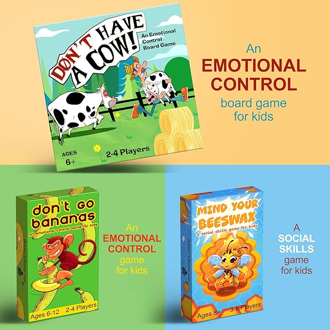Don't Have a Cow A CBT Therapy Game for Kids from The Creator of Don't Go Bananas - Counseling Games