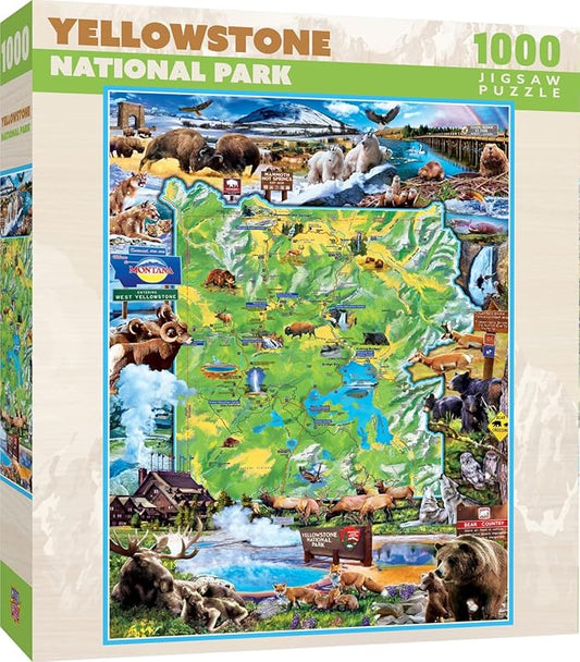 MasterPieces 1000 Piece Jigsaw Puzzle for Adults, Family, Or Youth - Yellowstone National Park - 19.25"x26.75"
