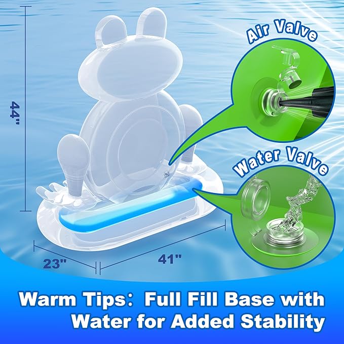 MOONTOY Inflatable Frog Dart Board Game, Fun Pool Toys for Kids, Water Games for Beach & Backyard, Summer Gift for Boys Girls Ages 6-12, Teens & Adults (Pump Included)