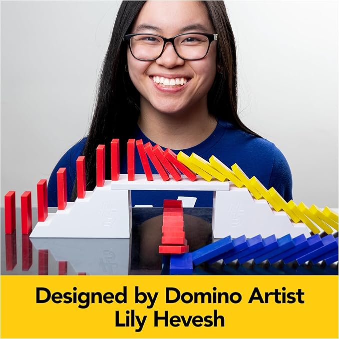 Spin Master Games, Lily Hevesh H5 Domino Creations 100-Piece Dominoes Set, Kids Games, Building Toys, Classic Game, Dominoes for Adults, Ages 5+