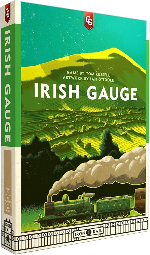 Irish Gauge, Strategy Board Game, Game of Building Railroads Across Ireland, 60 Minute Play Time, 3 to 5 Players, Ages 15 and Up