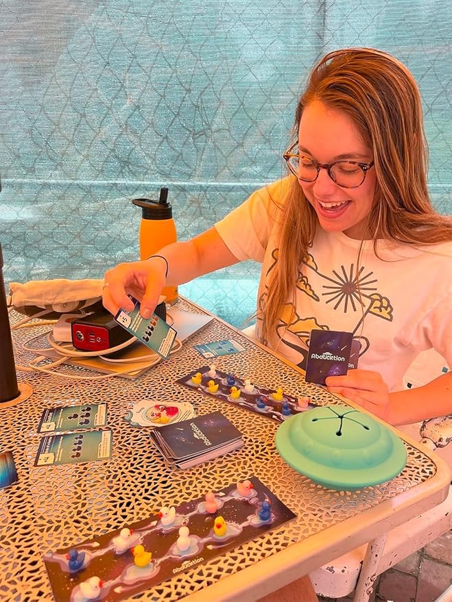 Abducktion - A weirdly Strategic Duck Kidnapping Game, 15-Minutes of Light Strategy of Ducks, a UFO, and Mind-Bending, Shape-Finding Logic!