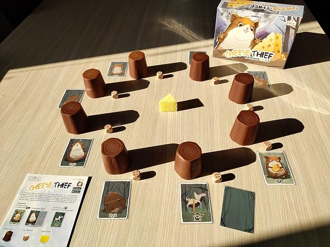 Cheese Thief Board Game | Party Game for Family to find Out who Steal The Cheese | Hidden Roles & Bluffing | Ages 8+ | for 4 to 8 Players | 10-Minute Playtime