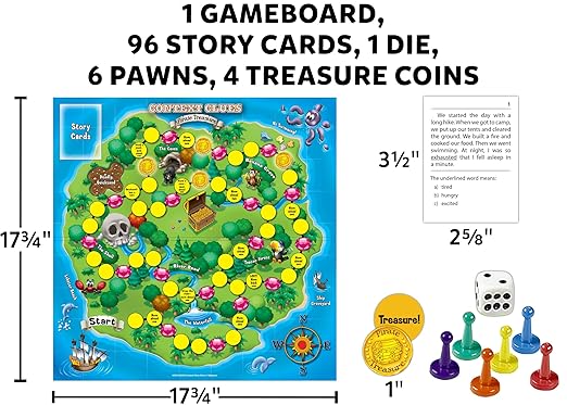 Edupress Learning Well Games Context Clues Game Blue Level—Pirate Treasure Game,LRN301