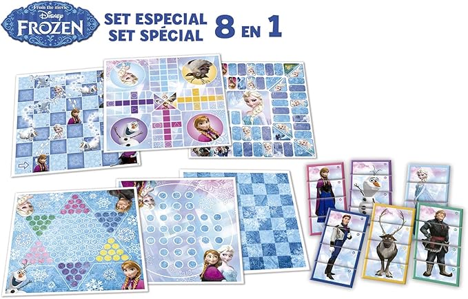 Educa - Frozen II. Special Multi Game Set: 8 in 1. +4 Years. Ref. 18379