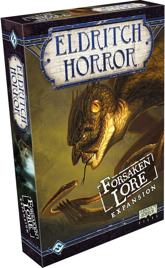 Eldritch Horror Forsaken Lore Board Game EXPANSION | Mystery Game | Cooperative Board Game for Adults and Family | Ages 14+ | 1-8 Players | Avg. Playtime 2-4 Hours | Made by Fantasy Flight Games