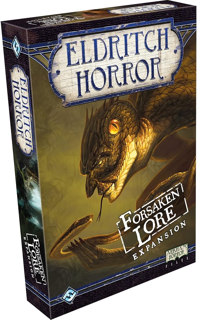 Eldritch Horror Forsaken Lore Board Game EXPANSION | Mystery Game | Cooperative Board Game for Adults and Family | Ages 14+ | 1-8 Players | Avg. Playtime 2-4 Hours | Made by Fantasy Flight Games