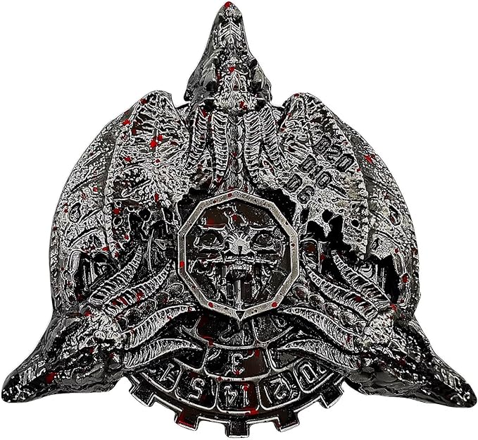 Metal Dragon Dice Set DND Unique Roulette Dice, D4,D6, D8, D10, D12,D20,D% 7-in-1 Metal dice, Perfect for D&D Dungeons and Dragons, RPG and Pathfinder Role Playing Games(Blood)