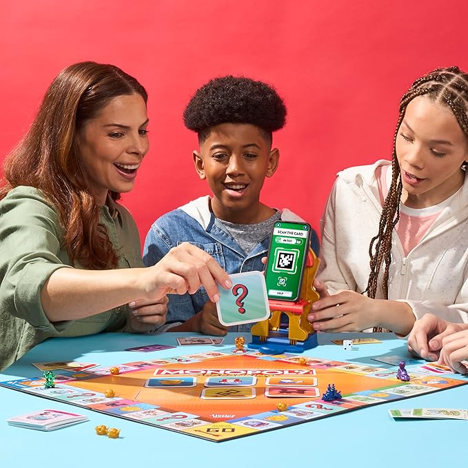 Monopoly App Banking Board Game | App-Enabled Game | Links to Smart Devices | Ages 8+ | 2 to 6 Players | 45 Mins. | Family Games for Kids