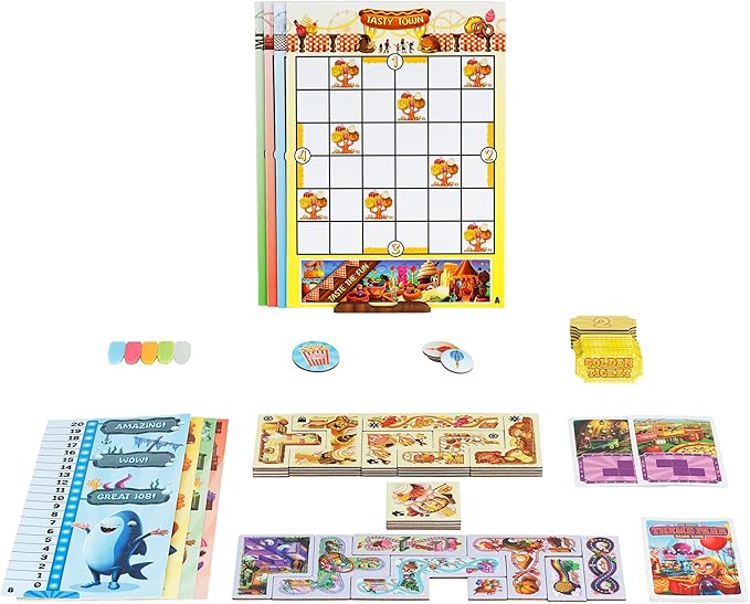 My First Theme Park Board Game for Kids Ages 5+- Build an Amusement Park with Cute Rides & Games - Fun Family Tile-Placement Strategy Game - Easy to Learn - Educational Gift for Boys & Girls