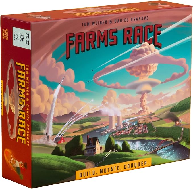 Game - Nuke Your Friends. 1-2 Hour Strategy Board Game for Adults and Family. 2-4 Players. Ages 14+. (Standard Edition)