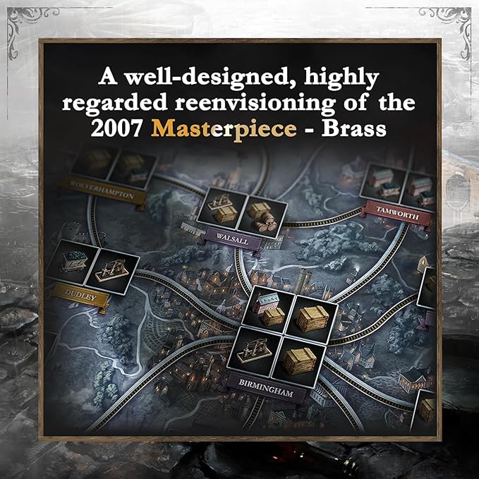 Brass: Birmingham - an Economic Strategy Game for 2-4 Players | #1 Board Game on Board Game Geek | Ages 14+ | Plays in 60-120 Minutes