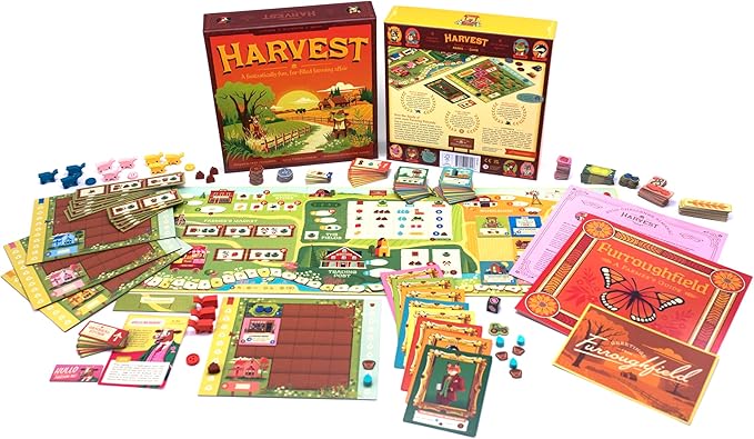 Harvest | Strategy Board Game for Adults, Families, and Couples | Cozy Whimsical Farming Experience | Easy-to-Learn Art | Quick 60-Minute Play for Game Night or Solo Challenge