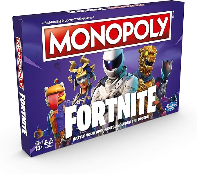 Hasbro Monopoly: Fortnite Edition Board Game Inspired by Fortnite Video Game Ages 13 and Up, Nylon/a, 4.1 x 40 x 26.6 cm