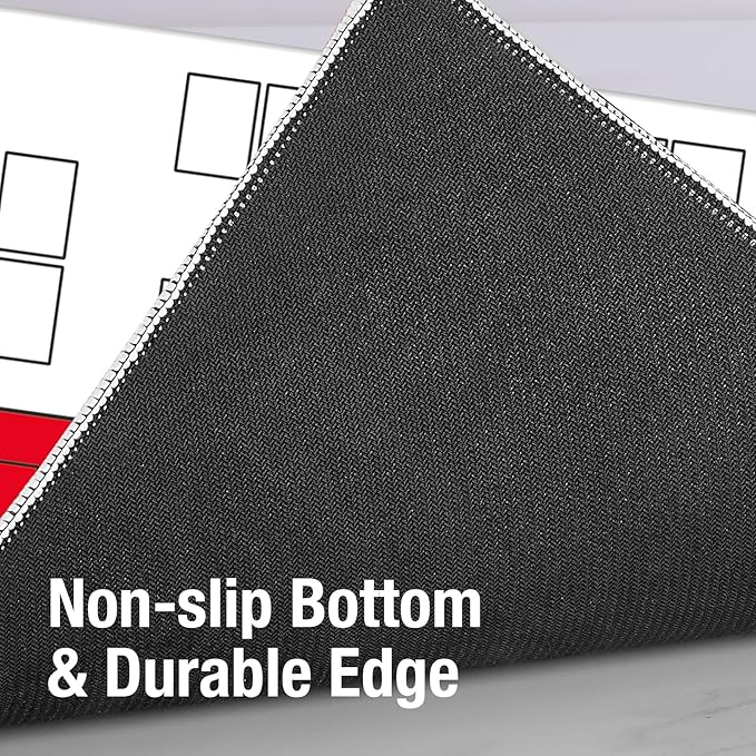 2 Player Compatible Playmats for Cards - 2 Player Battle Mat Stadium Board for TCG Play Mat Board Game- Playmat for Trainers (Red)